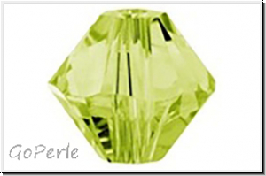 Swarovski Bicone 5328, 4mm, 252 - light olivine, 25 Stk.